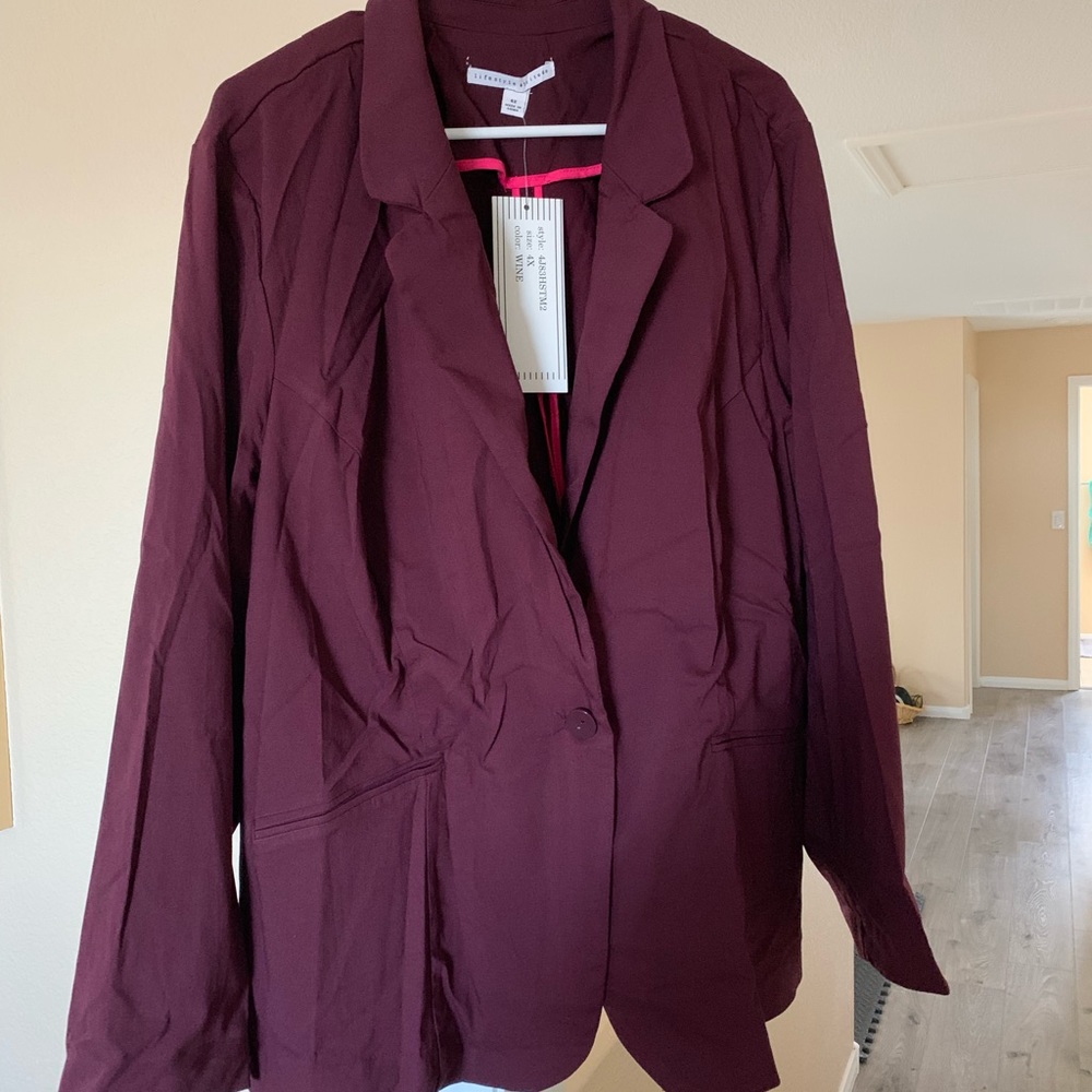 Wine Colored Blazer